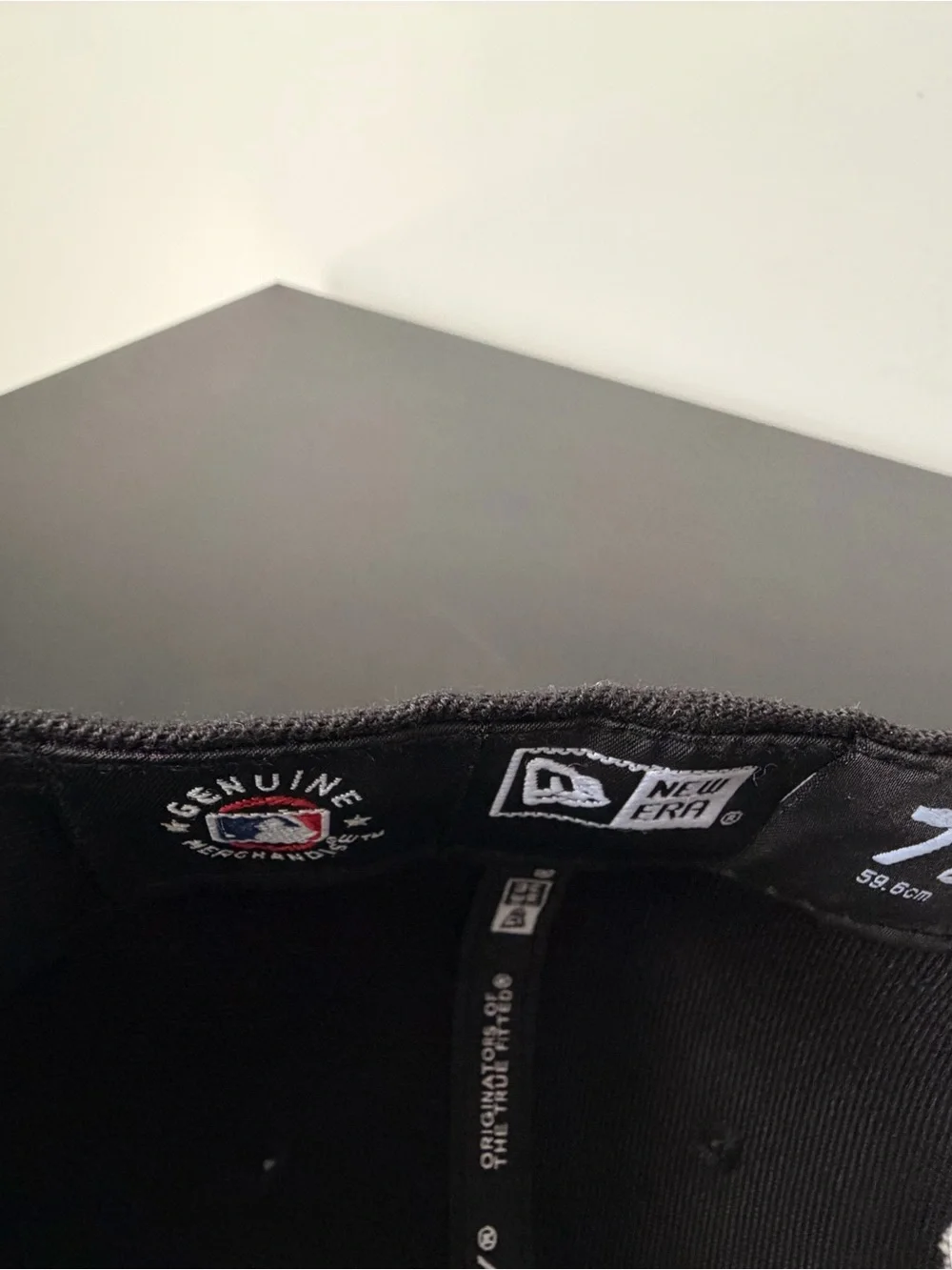 New Era Black Cap with White Script and Green Street Sign Patch